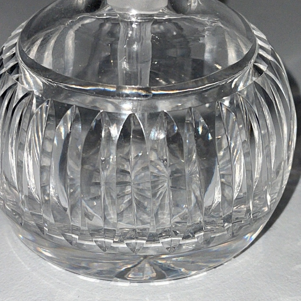 Vintage Waterford Vanity Crystal Perfume Bottle with Beveled Stopper Dauber - Picture 4 of 15